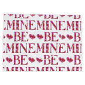 Sei mein Valentinstag große Geschenktasche Geschenktüte (Rückseite)