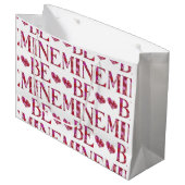 Sei mein Valentinstag große Geschenktasche Geschenktüte (Vorderseite Schrägansicht)