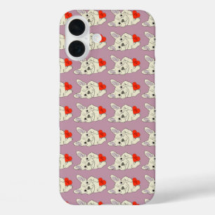 Sei mein Valentinstag, Hund iPhone 16 Plus Hülle