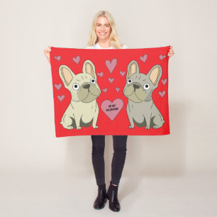 Sei mein Valentinstag, Hunde Fleecedecke