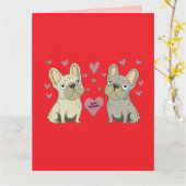 Sei mein Valentinstag, Hunde Karte (Gelbe Blume)