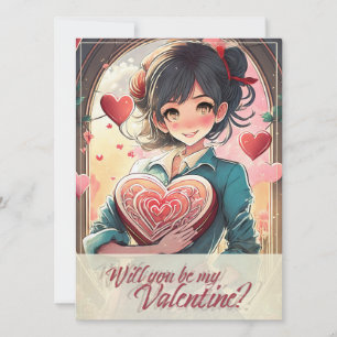 Sei mein Valentinstag im Manga-Stil 31470