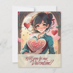 Sei mein Valentinstag im Manga-Stil 31470