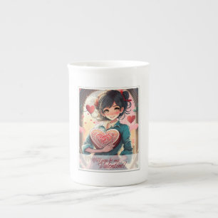 Sei mein Valentinstag im Manga-Stil 31470 Porzellantasse
