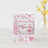 Sei mein Valentinstag Karte (Gelbe Blume)