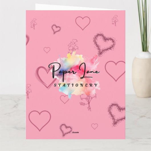 Sei mein Valentinstag Karte (Rückseite)