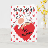 Sei mein Valentinstag Karten (Gelbe Blume)
