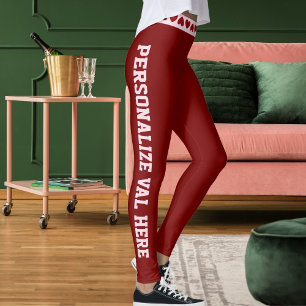 Sei mein Valentinstag-Liebesgeschenk in Rot und Ro Leggings