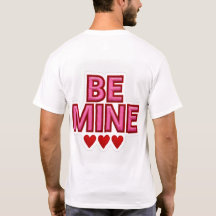 Sei-mein-Valentinstag-Männer-T-Shirt Romantisches 