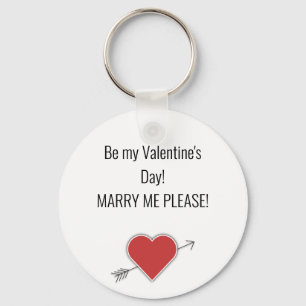 Sei mein Valentinstag! MARRY MIR BITTE! Schlüssela Schlüsselanhänger