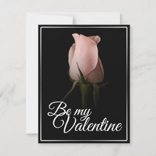 Sei mein Valentinstag mit rosa Rosa