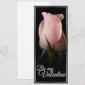 Sei mein Valentinstag mit rosa Rosa (Vorne/Hinten)