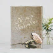 Sei mein Valentinstag mit Rose (Stehend Vorderseite)