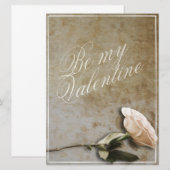Sei mein Valentinstag mit Rose (Vorne/Hinten)