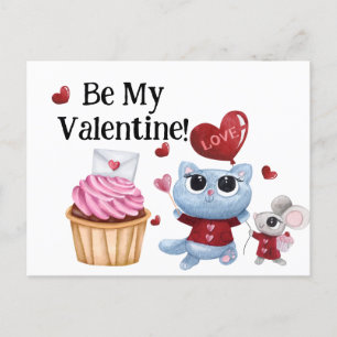 Sei mein Valentinstag Postkarte