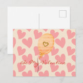 Sei mein Valentinstag Postkarte (Vorne/Hinten)