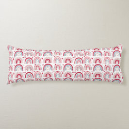 Sei mein Valentinstag Rainbow Seitenschläferkissen