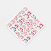 Sei mein Valentinstag Rainbow Serviette (Ecke)