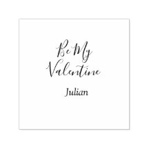 Sei mein Valentinstag roter Name elegantes Liebesp