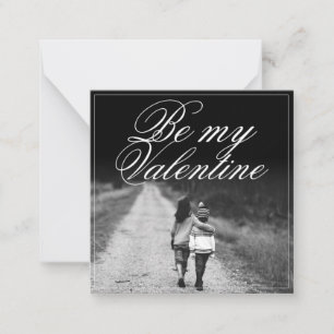 Sei mein Valentinstag - Seite an Seite Mitteilungskarte