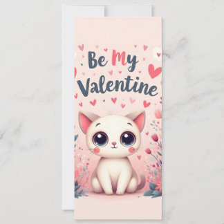 Sei mein Valentinstag süße Katze Illustration