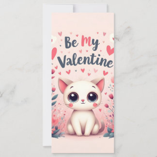 Sei mein Valentinstag süße Katze Illustration