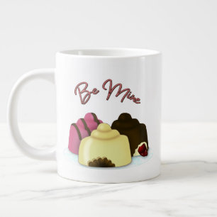 Sei mein Valentinstag Süßigkeiten Jumbo-Tasse