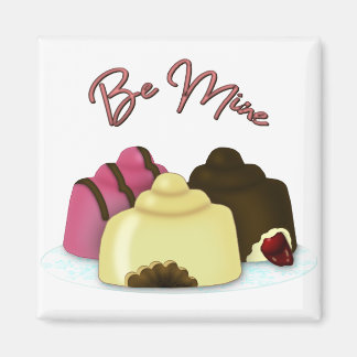 Sei mein Valentinstag Süßigkeiten Magnet
