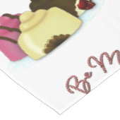 Sei mein Valentinstag Süßigkeiten Tischdecke (Schrägansicht)
