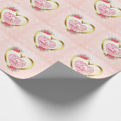 Sei mein" Vintager Text: Happy Valentine's Day Geschenkpapier (Ecke)