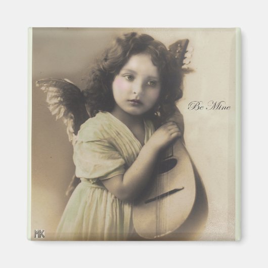 Sei mein Vintages Valnetine Cupid Magnet (Vorne)