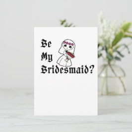 Sei meine Brautjungfer? Halloween-Hochzeitsantrag Einladung