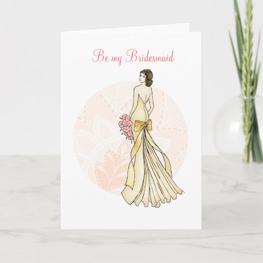 Sei meine Bridesmaid Einladung (Vorderseite)