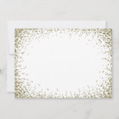 Sei meine Bridesmaid | Gold Confetti Glitzer Einladung (Rückseite)