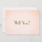 Sei meine Bridesmaid | Hübsche Blüte Einladung (Rückseite)