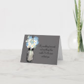 Sei meine Bridesmaid - Mason Jar und Wildblumen Einladung (Vorderseite)