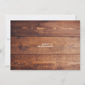 Sei meine Bridesmaid | Rustikale Landbrücke Einladung (Rückseite)