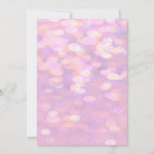 Sei meine Bridesmaid | Soft Pink Bokeh Einladung (Rückseite)