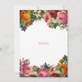 Sei meine Bridesmaid | Vintag Floral Bridesmaid Einladung (Rückseite)