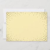 Sei meine Bridesmaid | Vintages Gold Einladung (Rückseite)