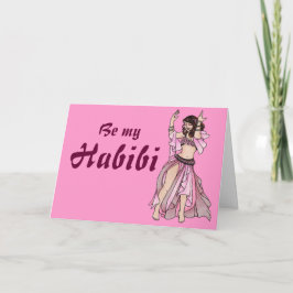 Sei meine Habibi-Valentinenkarte Feiertagskarte