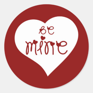 Sei-meine-Liebe-Herzen Valentinstag Runder Aufkleber