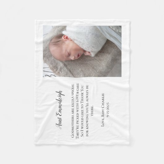 Sei meine Mutter, danke Foto Fleecedecke (Vorderseite)