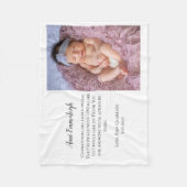 Sei meine Mutter, danke Foto Fleecedecke (Vorderseite)