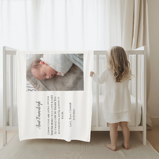 Sei meine Mutter, danke Foto Fleecedecke