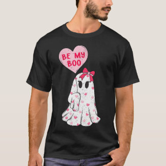 Sei meine Niedlichen Boo-Valentinen Ghost Pink Val T-Shirt