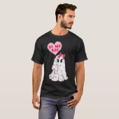 Sei meine Niedlichen Boo-Valentinen Ghost Pink Val T-Shirt (Vorne ganz)