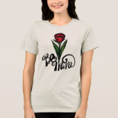 Sei meine Rote Rose Valentine Tri-Blend Shirt (Vorderseite)