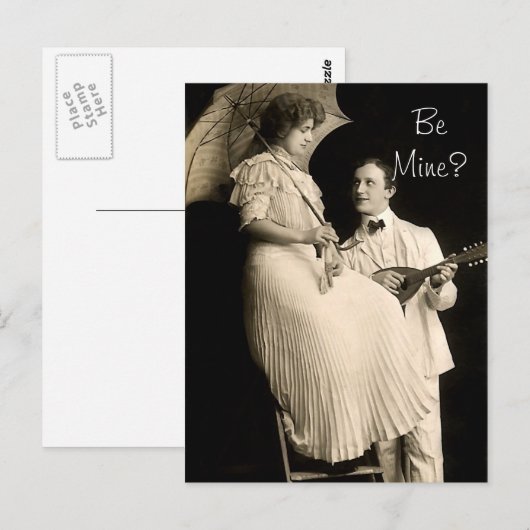 Sei meine Serenade Postkarte (Vorne/Hinten)