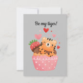 Sei meine Tigertigerin Valentine Einladung (Vorderseite)